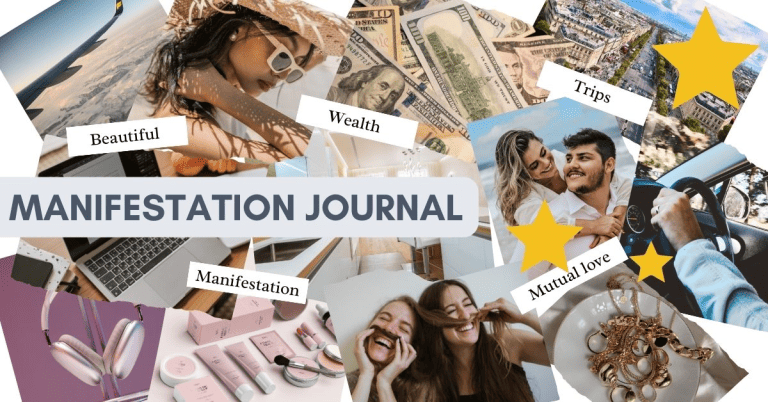 Featured image for article Manifestation Journaling, images of ideas of things an individual might want to manifest in their life.