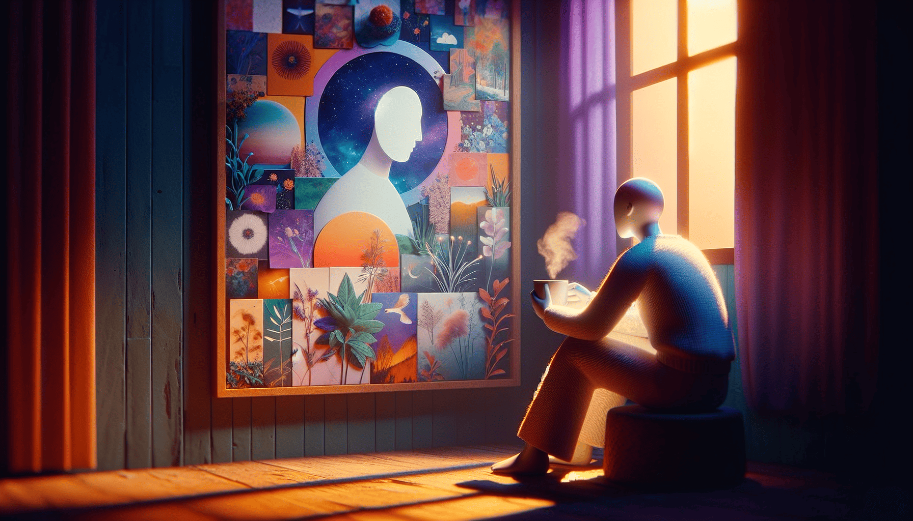 Reflecting on a vision board