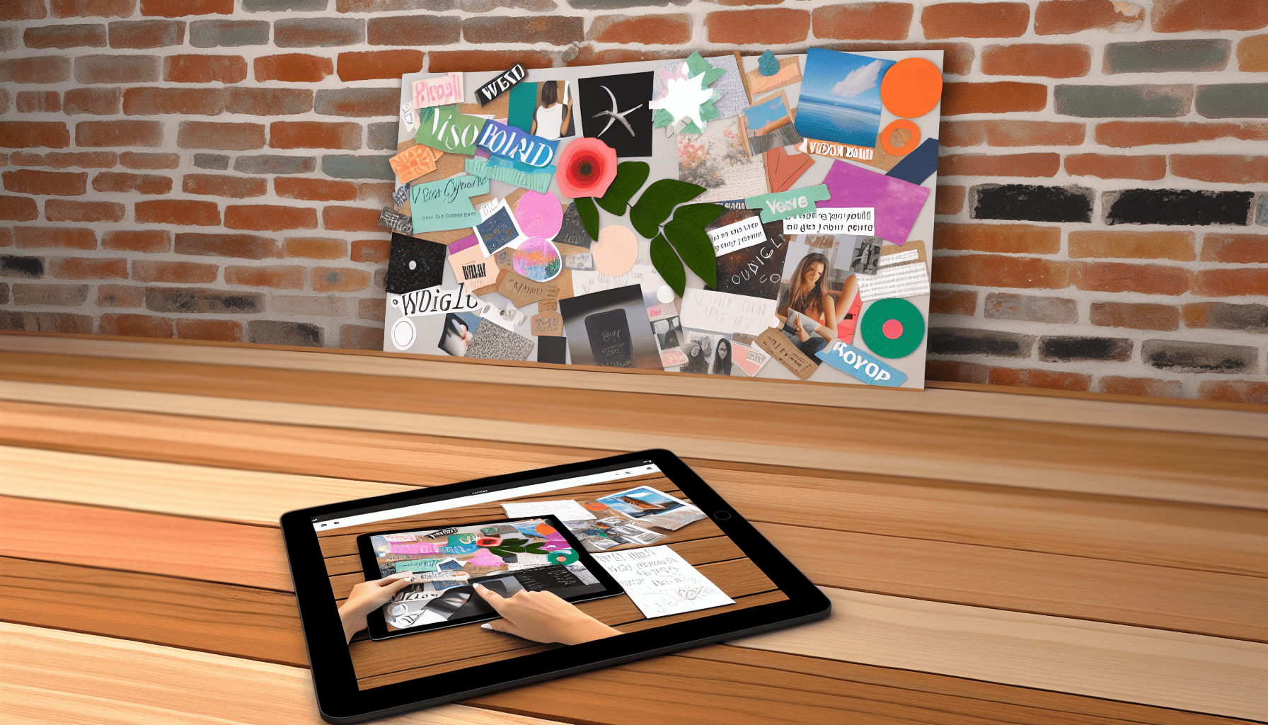 Digital and physical vision board options